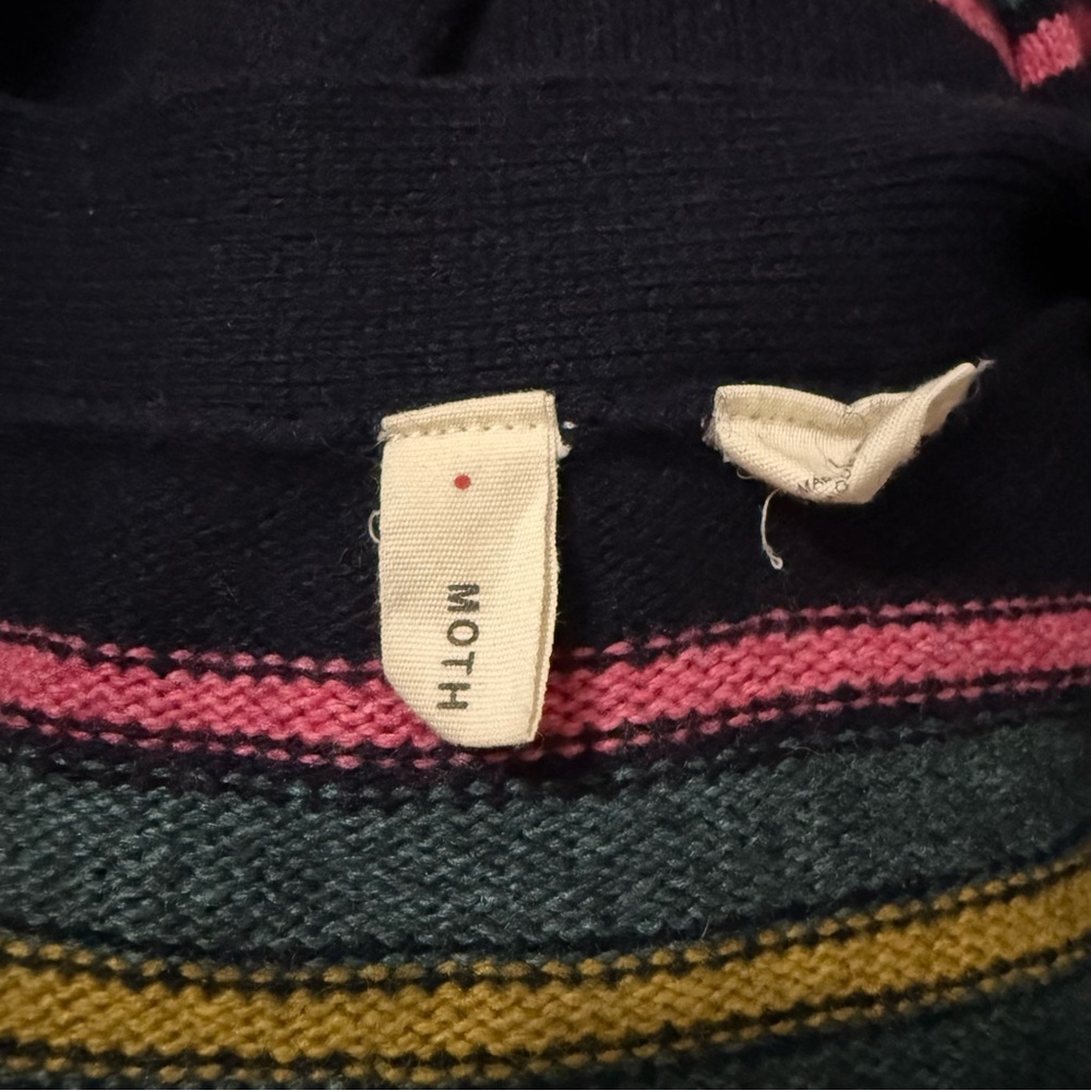 ANTHROPOLOGIE MOTH Felted Posy Cardigan Size L - Picture 8 of 12